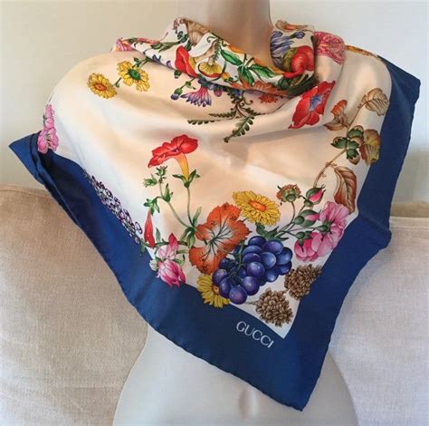 gucci flora infinity scarf|gucci floral scarf vintage.